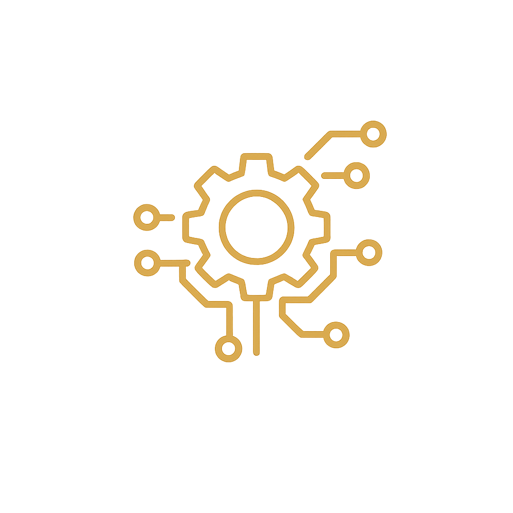 Icono de tecnología inteligente y automatización digital